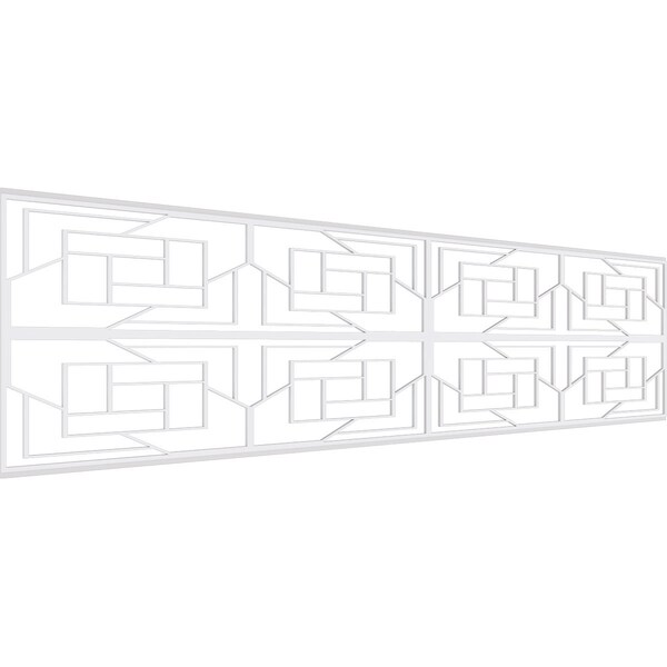 Ekena Millwork Set of Four Panels for 94 1/2"W x 24 1/4"H Loveland Fretwork Wainscot Wall Paneling WPKP12X01X47LLD - main